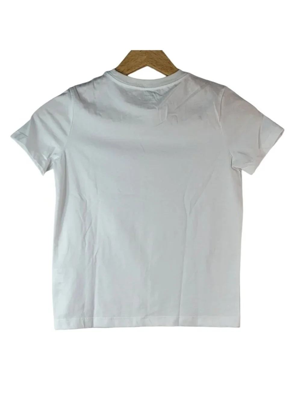 Old Navy Boys Short Sleeve T Shirt White Size 6 Small Crew Neck Layer Solid NEW